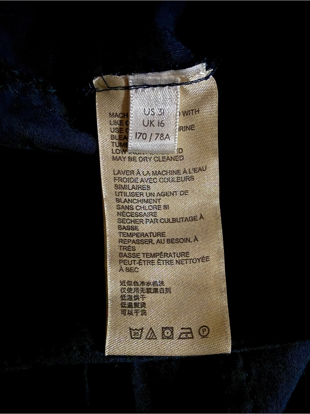 Womens Anthropologie Navy Pants Size 31 - Picture 7 of 7
